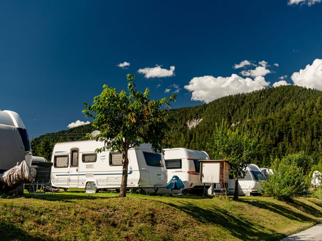 Camping in der Natur - an der Reiteralm beim Campingplatz Brunner